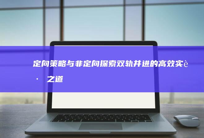 定向策略与非定向探索：双轨并进的高效实践之道